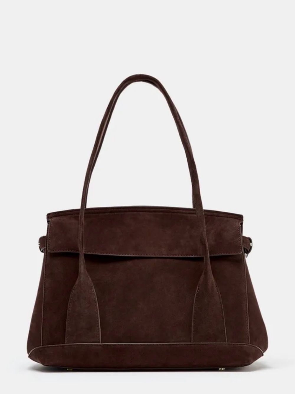 Zara split leather suede city bag